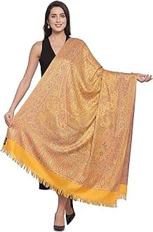 Women's Jamawar Shawl, Navy blue