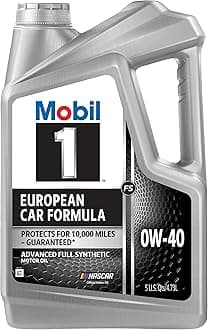 Mobil 1 0W-40 Advanced Full Synthetic Motor Oil, 5 qt.