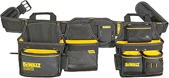 DEWALT Tool Belt, with Adjustable Belt, 26 Pockets, Black & Yellow (DWST540601)