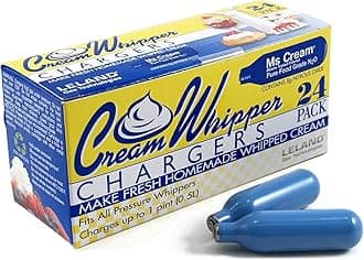 Leland N2O Whipped Cream Chargers, Pack of 24