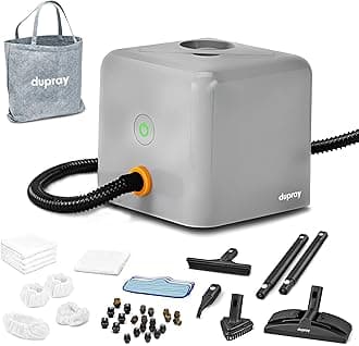 Dupray Neat Plus Steam Cleaner, Multipurpose Steamer for Floors, Grout & Upholstery, Chemical-Free Cleaning, Fast Heat-Up, 40-Piece Accessory Kit