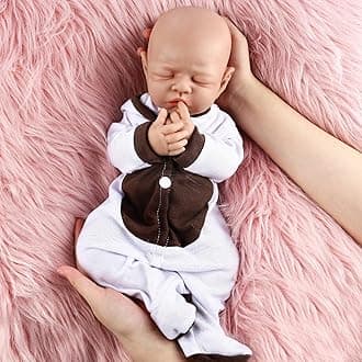 18 inch Reborn Full Body Silicone Dolls - Great Gifts for Girls. Not Vinyl Dolls. Also Children's Christmas & Birthday Gifts - Girl
