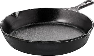 Utopia Kitchen Cast Iron Frying Pan 8 Inch, Cast Iron Chefs Pan, Pre Seasoned Skillet, Safe Grill Cookware for Indoor & Outdoor Use, Black