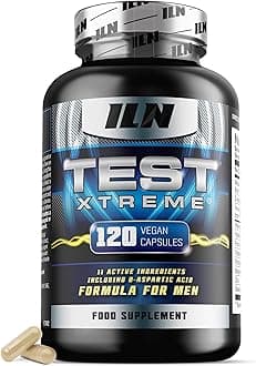 Test Xtreme Supplement for Men – High Strength Booster Supplements with D-Aspartic Acid, Maca Root, Zinc and Magnesium (120 Vegan Capsules)