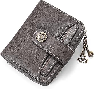 SENDEFN Purses for Women Genuine Leather Small Bifold Compact Womens Wallet with RFID Protection