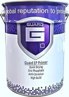 Guard EP - Anti Corrosion Quick Drying High Build Zinc Phosphate Metal Primer Paint Red Oxide & Grey Oxide 5, 10, 15 & 20 Litres (5 Litres + 5L Thinner, Grey)