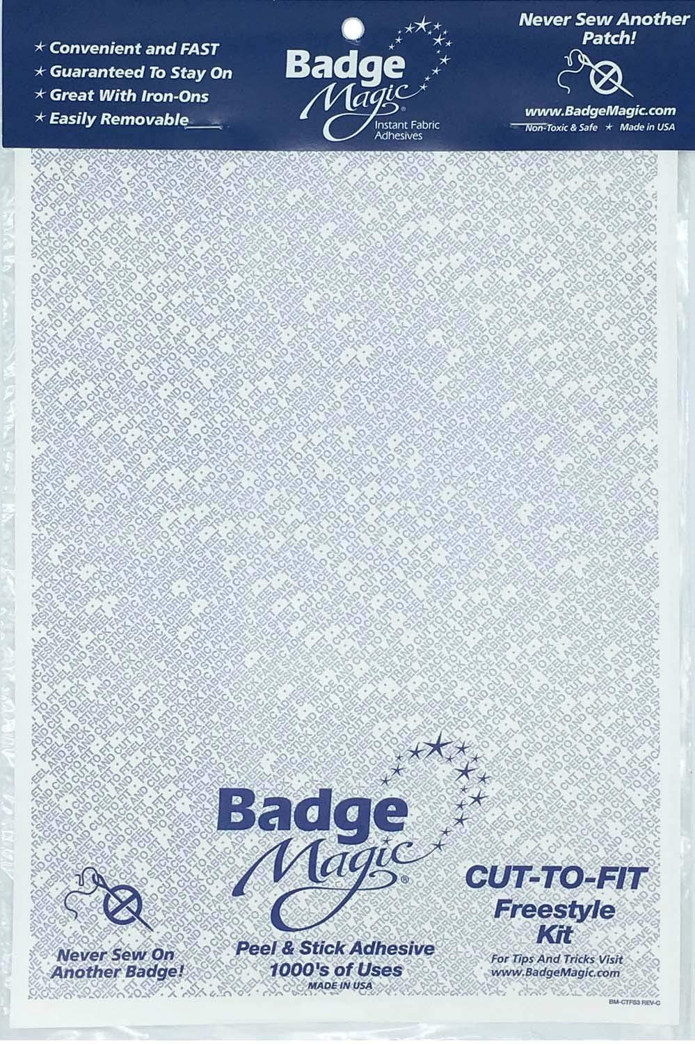 Badge Magic Patch Adhesive – No Sew, No Iron Double-Sided Fabric Tape for Patches & Badges – DIY Solution for Uniforms, Vests, Backpacks – Washer Safe, Made in USA