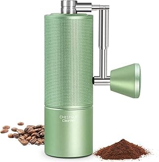 TIMEMORE Chestnut C3 ESP Pro Hand Coffee Grinder, Stainless Steel S2C Conical Burr Manual Coffee Grinder with Foldable Handle, Adjustable Grind Setting for Espresso to French Press - Green