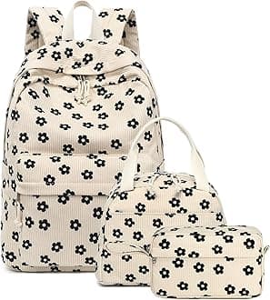 Bluboon Teens Backpack Set Girls School Backpack Lunch Box Pencil Bags Student Bookbags 3 in 1