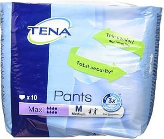 Tena Pants Maxi Medium with Thin Comfort fit - Pack 10 (Eligible for VAT relief in the UK)