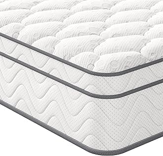Vesgantti Single Mattress, 8.7 Inch Hybrid Mattress 3FT with Breathable Foam and Individually Pocket Spring - Medium Firm, Classic Box Top Collection(90x190x22cm)