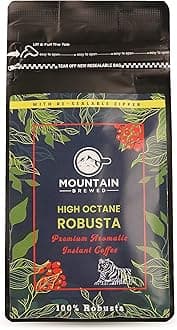 100% Robusta Premium Instant Coffee Powder Re-sealable Pouch 100g