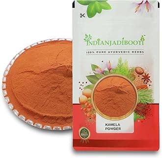 IndianJadiBooti Kamila Powder (100g Pack Of 2) | Pure Mallotus Philippensis | Kamela/Kampillaka | Ayurvedic Herb for Gut Cleanse & Skin Wellness | Natural Red Dye | Edible Grade