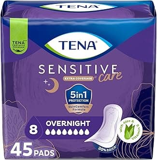 TENA Intimates Overnight Pad, 45 Count
