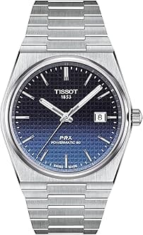 Tissot PRX Powermatic 80 40mm, Swiss Automatic Watch for Men, 40mm Stainless Steel Case, T1374071105101