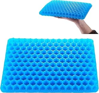 LYUANEC Gel Seat Cushion for Long Sitting - 10" x 7" x 1.4" Mini Portable Gel...