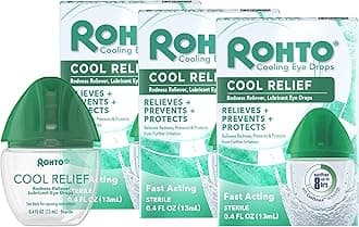Rohto Cool The Original Cooling Redness Relief Eye Drops,0.4 Fl Oz (Pack of 3)