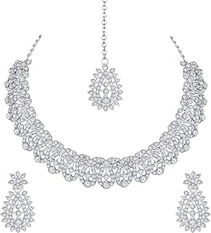 Atasi InternationalSplendid Jewellery/Necklace Set for Women | Ideal for Party, Wedding and Festive Occasion