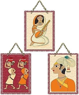 Traditional Lifestyle Art Wall Hanging Home Decorative Wall Art For Living Room | Bedroom | Gifts | Wall Hanger For Decoration | Modern Decor Items | Artwork | Wall Sculpture (WH_9625N)