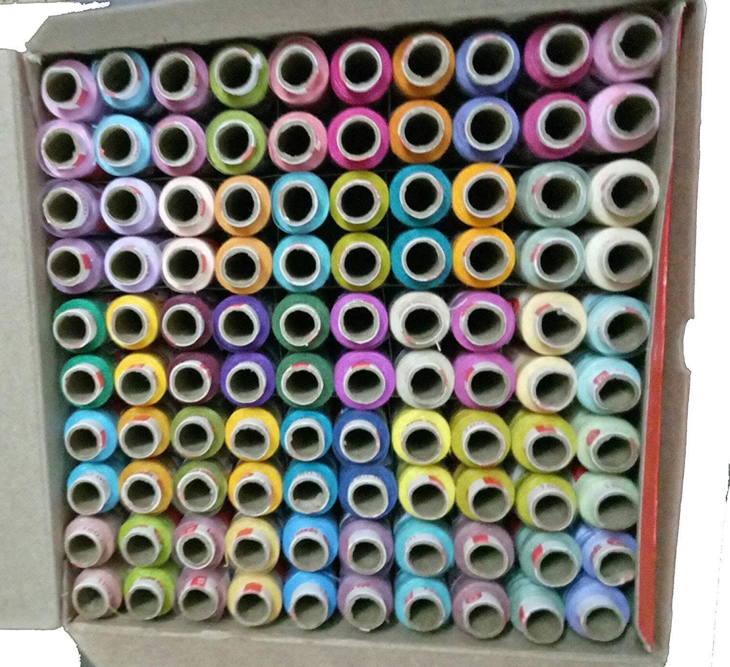 K G group Thread Sewing Threads is Set of 100 Tubes in A Box with Fast Colour Design 2003L