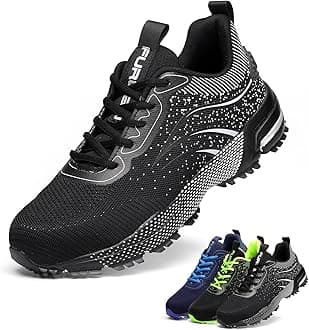 - Furuian Steel Toe Shoes for Men & Women Lightweight Safety Work Shoes Comfortable Steel Toe Sneakers Warehouse Industry Work Sneakers