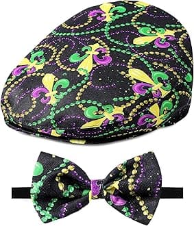 A&J DESIGN Baby Boy Driver Cap, Toddler 2pcs Newsboy Cap & Bow Tie （3 Months - 8 Years）