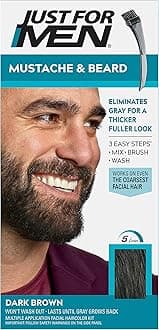 Just For Men Color Gel Mustache & Beard M-45, Dark Brown (Value Pack Of 4)