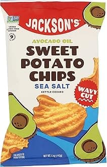 JACKSON'S CHIPS Sea Salt Avocado Oil Sweet Potato Chips, 5 OZ