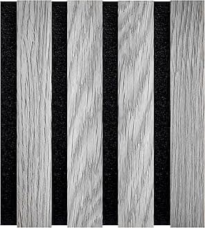 Decoranddecor Acoustic Slat Wood Wall Panels and Ceiling Panelsling Decorative 3D MDF 16cmx24cm - Grey