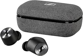 M3IETW2 Momentum True Wireless 2 Bluetooth Earbuds with Active Noise Cancellation, Black