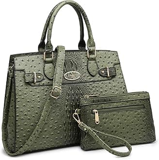 DaseinWomen Handbags and Purses Ladies Shoulder Bag Top Handle Satchel Tote Work Bag with Matching Clutch