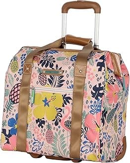 15 Inch Under Seat Bag Carry On Tote with 2 Rolling Wheels