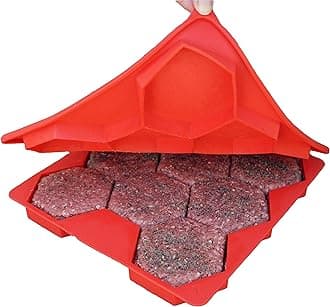 Shape+Store Burger Master Innovative 8-in-1 Burger Press & Freezer Container Makes 8 Quarter-Pound Burgers 32 Oz., Tasty Amazing Burgers, Easy-To-Clean & Dishwasher Safe