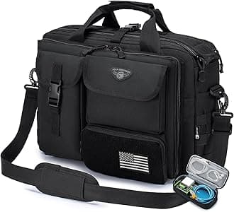 Stypos Tactical Messenger Bag,14inch/15.6inch/17.3inch Briefcase for Man Military Laptop Bag, Flight Work Bags for Pilots