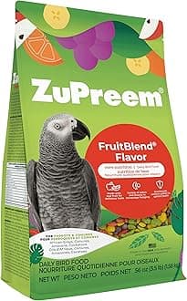 ZuPreem Fruitblend Flavor with Natural Flavors Avian Diets Medium & Large Bird Food 1.6-Kg, All Life Stages