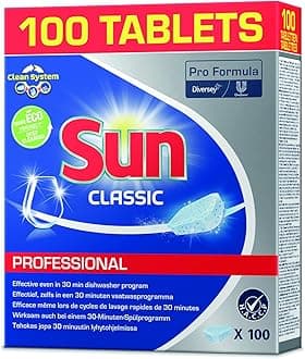 Sun Professional Citrus Dishwasher Tablets (100 Tablets, Concentrated, Classic CO:NL)