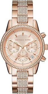 Ritz Analog Rose Gold Dial Women's Watch-MK6485