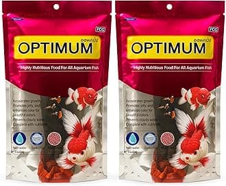 Foodie Puppies Optimum Fish Food - 200gm, Pack of 2 (Mini Pellet) | Highly Digestible & Added with Fish Meal & Corn Protein Meal | Highly Nutritious Fish Food for All Aquarium Fish with Free Key Ring