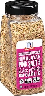 Himalayan Pink Salt with Black Pepper and Garlic All Purpose Seasoning, 18.5 oz