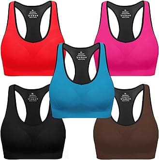 MIRITY Women Racerback Sports Bras - High Impact Workout Gym Activewear Bra