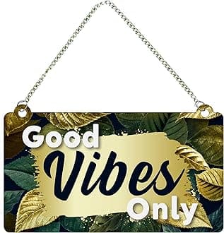 Good Vibes Only Wooden Wall Hanging for Home Decor | Office | Gift | Bedroom | Decoration Items for Living Room | Motivatonal Quote | Artworks Wall Hanging (WH_3508N)