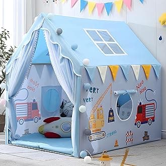 Light Weight Kids Play Tent House for 3-8 Year Old Kids Girls and Boys (2-CRN)