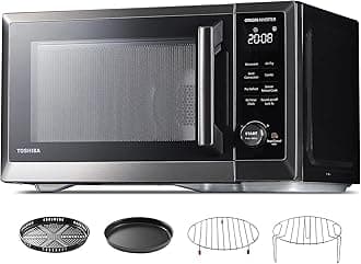 Countertop Microwave Oven Air Fryer Combo, Inverter, Convection, Broil, Speedy Combi, Even Defrost, Humidity Sensor, Mute Function, 27 Auto Menu&47 Recipes, 1.0 cu.ft/30QT, 1000W