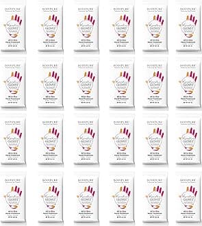 Bodipure All-In-1 Moisturizing Hand Mask Gloves – Keratin & Vitamin E Treatment for Dry Cracked Hands, Deep Hydration Repair Gloves, Strengthen Nails & Soften Cuticles, Spa Hand Care 24 Pairs