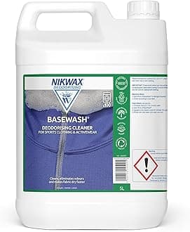 BASE WASH, High Performance Deodorising Sports Fabric Cleaner & Conditioner, Cleans & Inhibits Odour Build-up