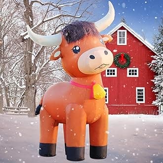 DomKom - Christmas Inflatable Decorations, Christmas Outdoor Decoration, Christmas Yard Decoration, LED Lights, Outdoor Inflatables, Garden, Lawn,