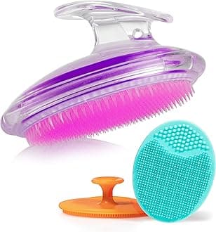 Dylonic Exfoliating Brush For Razor Bumps and Ingrown Hair Treatment, Silicone Face Scrubbers, Face and Body Exfoliator Set - Perfect for Dry Brushing,