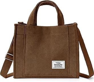 Corduroy Tote Bag for Women Small Satchel Bag Mini Tote Bag Aesthetic Crossbody Handbag - School Work Travel Shopping