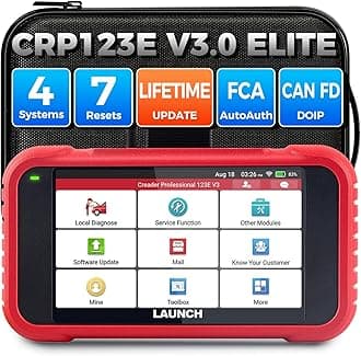 CRP123E (Upgrade version of CRP123 ) OBDII Car OBD2 Scanner Diagnostic Scan Tool Transmission Engine ABS Airbag Code Reader WiFi Accessible Free Update- TPMS EL-50448 As Gift.