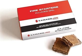 Kamado Joe Pure Paraffin All-Natural Odorless Wax Cube Fire Starters, Made for All Kamado Joe Charcoal Grill and Compatible with All Charcoal Grills & Fireplaces, 24-count, Model KJ-FS